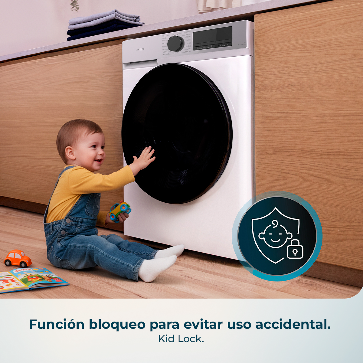 Cecotec Bolero DressCode 8450 Inverter Lavadora 8 kg con Motor Inverter y Alta Eficiencia
