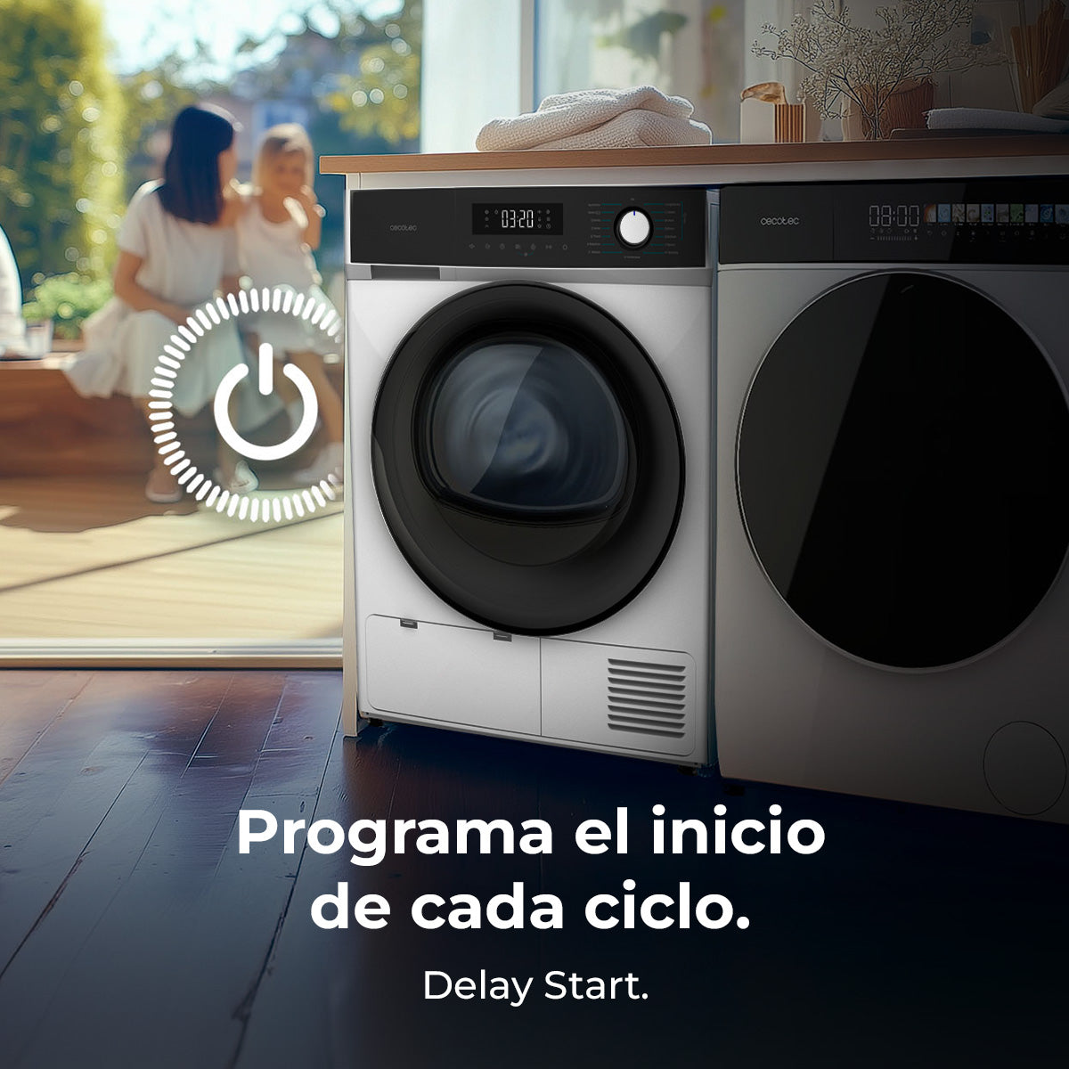 Cecotec Bolero Dresscode Dry 9330 Acero Secadora 9 Kg con Bomba de Calor Clase Energética E