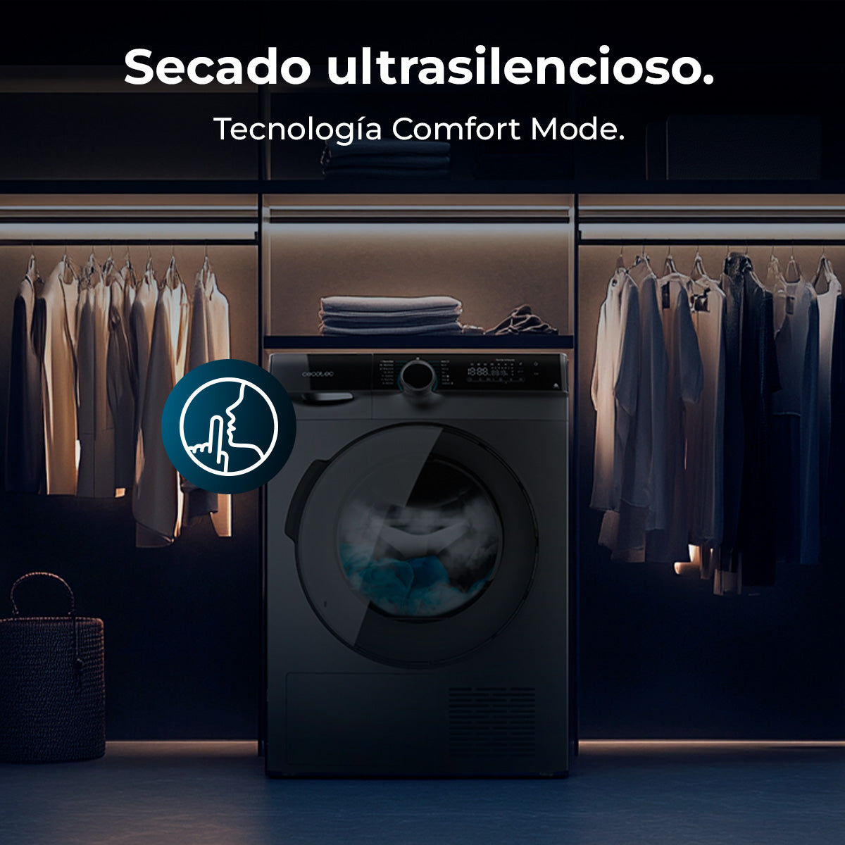 Cecotec Bolero DressCode Dry 10505 Inverter Secadora 10 Kg con Bomba de Calor y Ahorro Energético