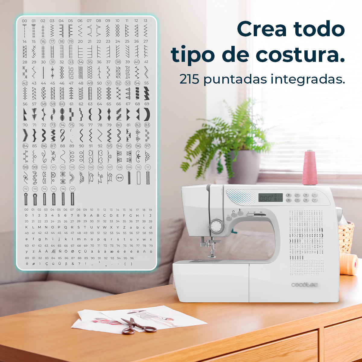 Cecotec BelleCouture 21500 Máquina de Coser