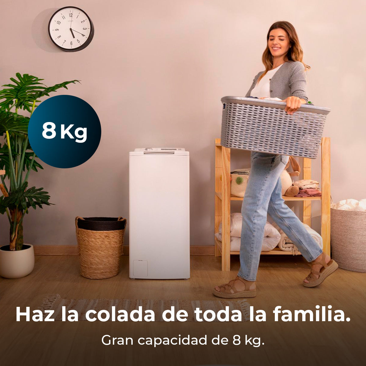 Cecotec Bolero DressCode Top Max 8 Kg Lavadora Inverter Plus Clase A Alta Eficiencia Energetica