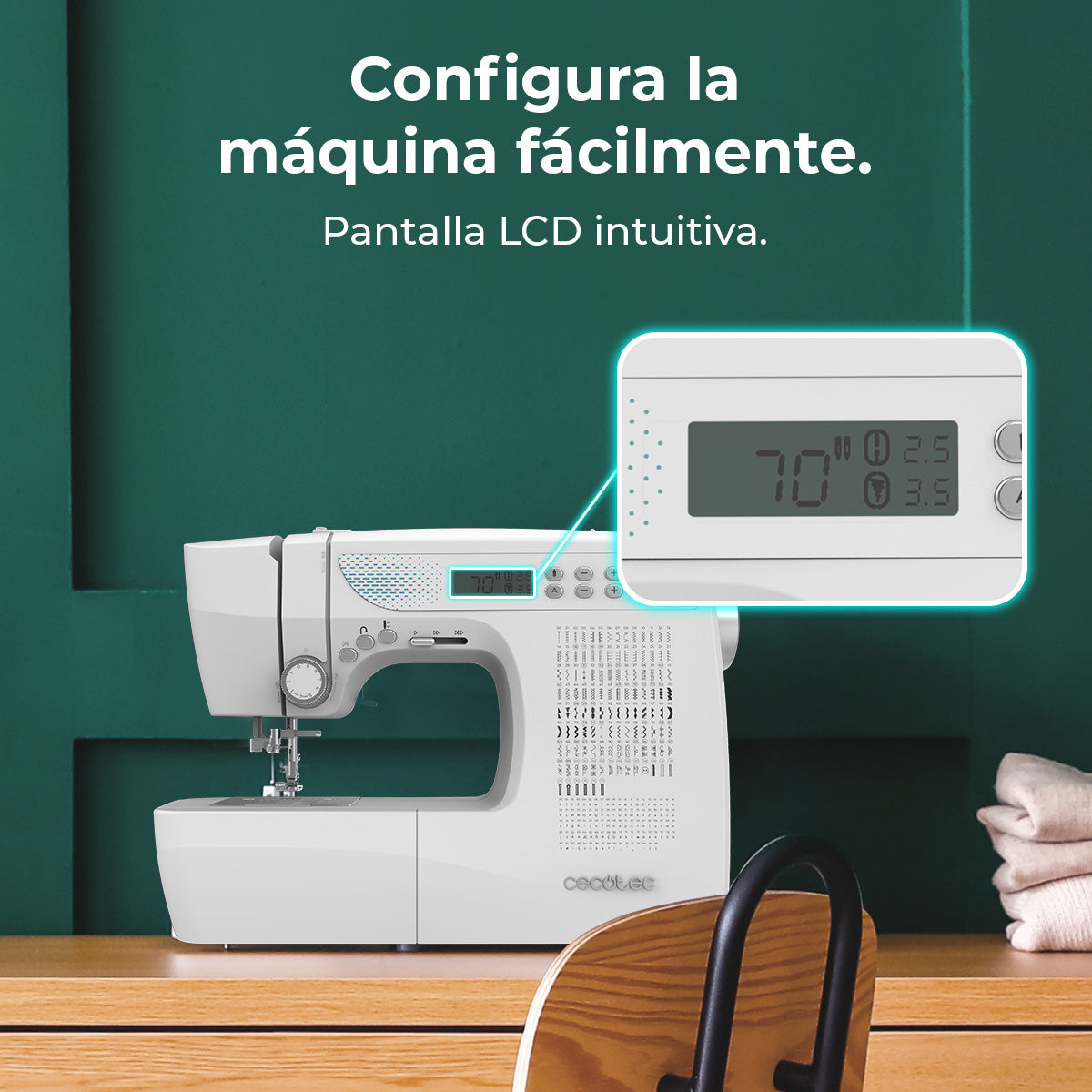Cecotec BelleCouture 21500 Máquina de Coser