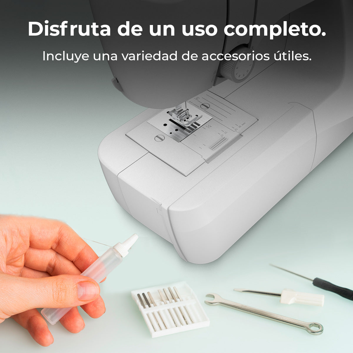 Cecotec BelleCouture 1500 Máquina de Coser 15 Puntadas Fácil para Principiantes Novatos