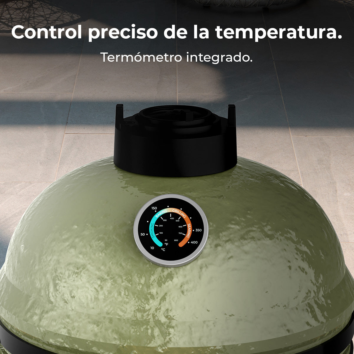 Cecotec DragonFire 6600 Barbacoa Cerámica Cámara de Cocción y Parrilla Hermética Hasta 1000C