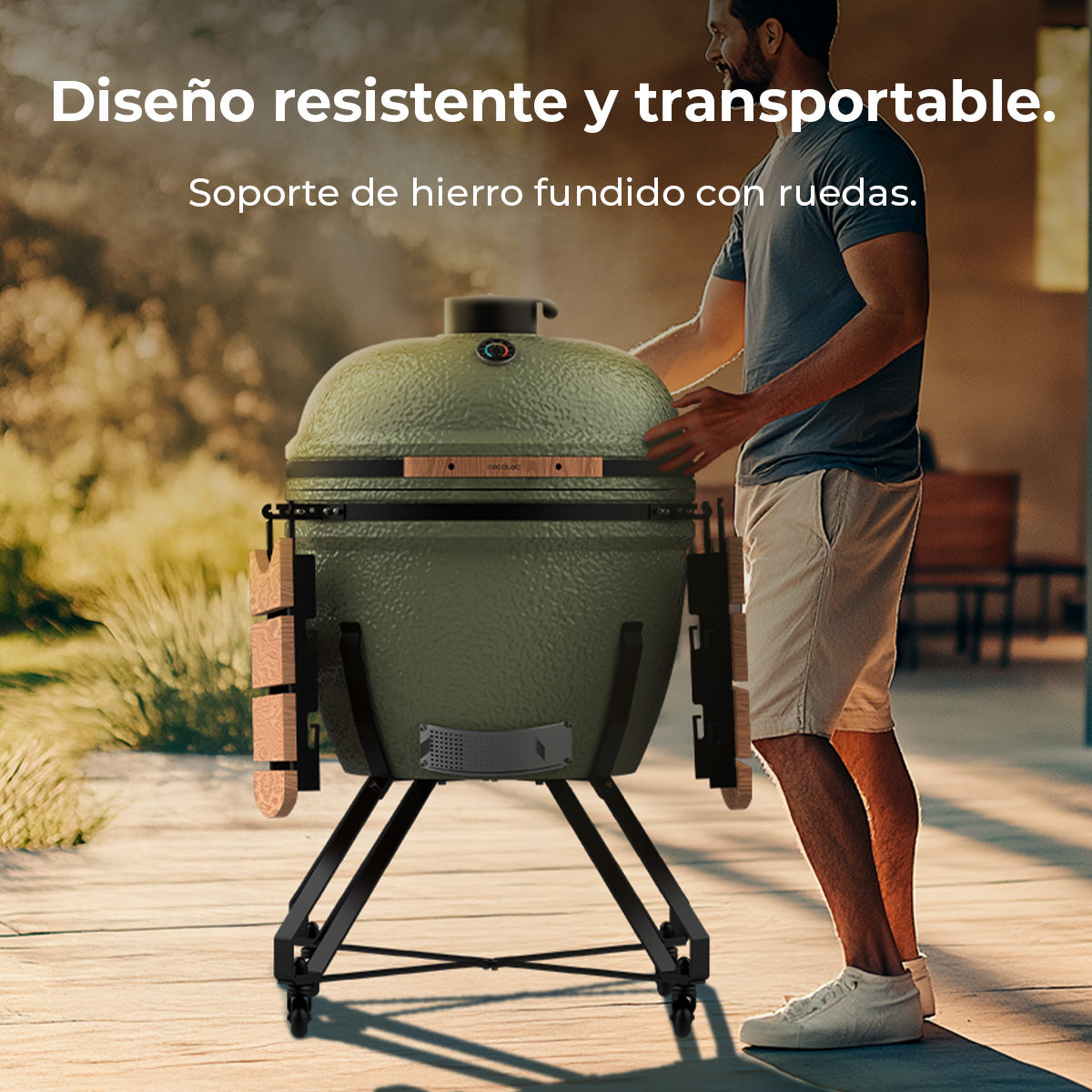 Cecotec DragonFire 6600 Barbacoa Cerámica Cámara de Cocción y Parrilla Hermética Hasta 1000C