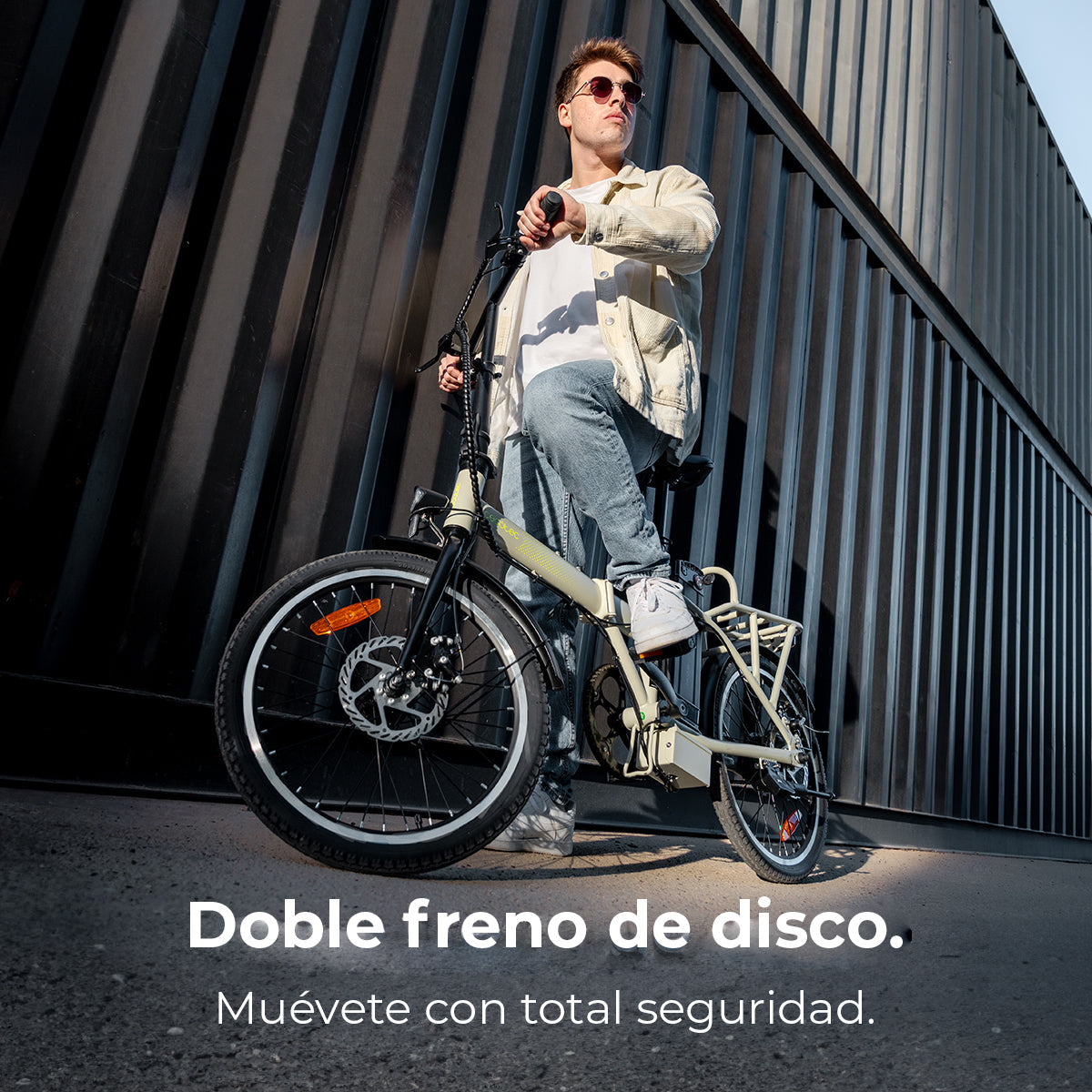 Cecotec Bicicleta Eléctrica Flexy 250W, 35 km autonomía, Batería extraíble 270Wh, Ruedas 20 pulgadas, Velocidad 25 km/h