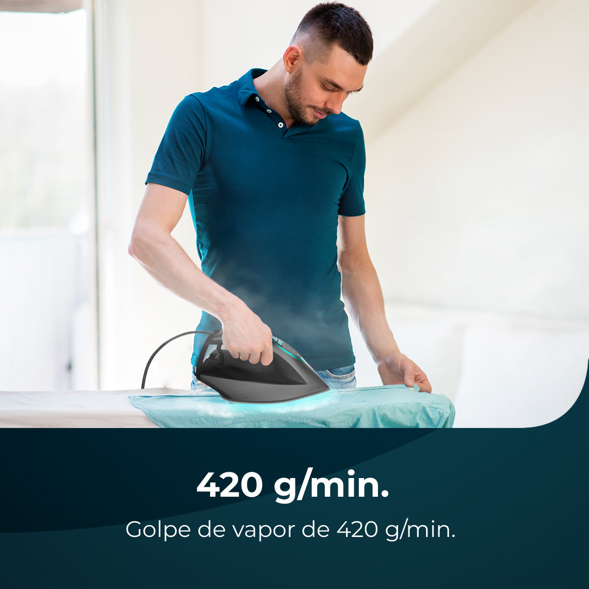 Cecotec Centro de Planchado IronHero 3200 Station 3200 W 8 Bares Bomba Automática Alta Presión