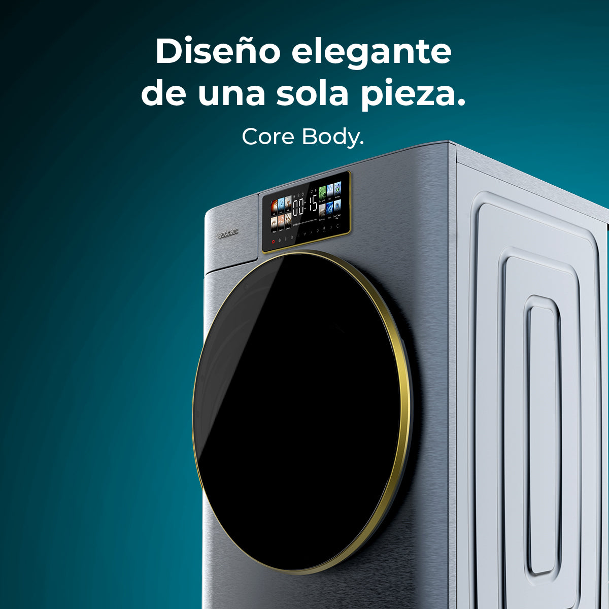 Cecotec Lavadora Bolero DressCode 10950 Autodose Inverter 3D Titanium A Capacidad 10 kg 1400 rpm