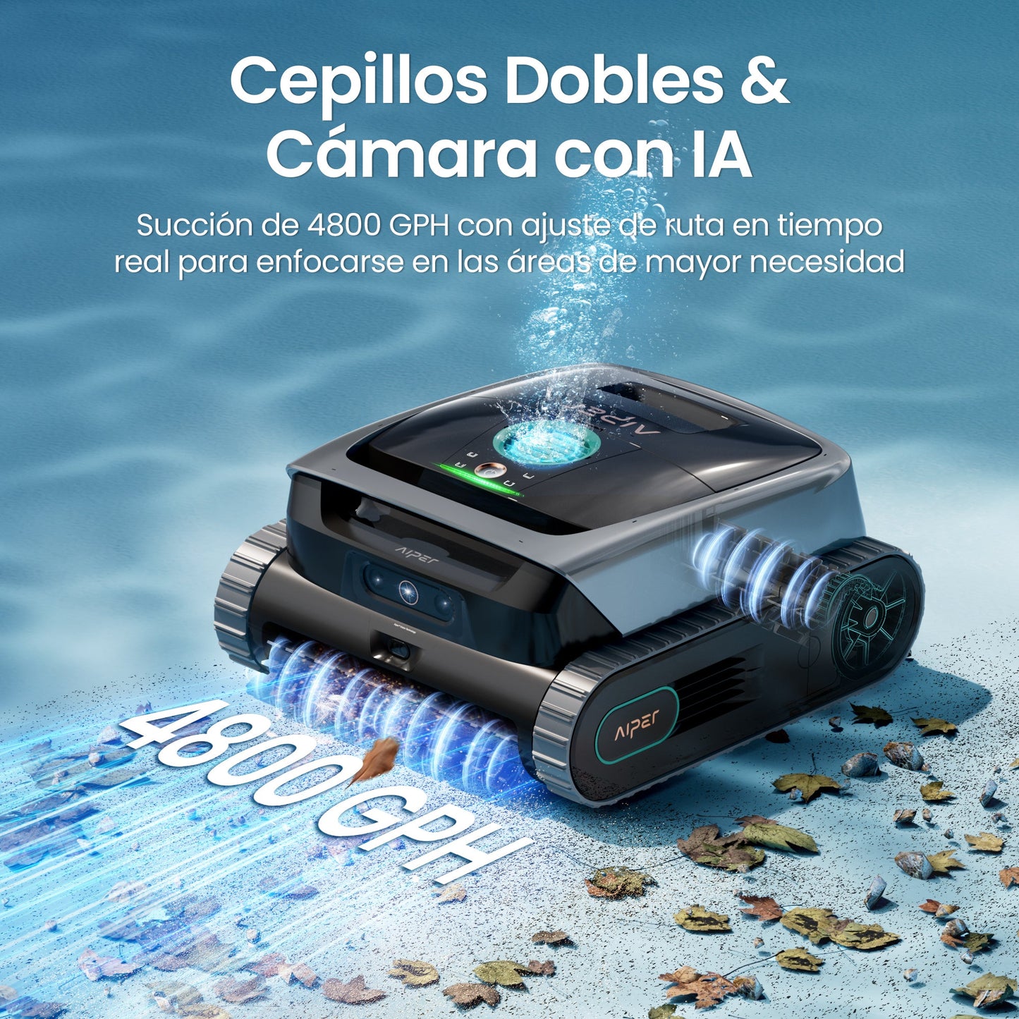 Aiper Scuba V3 Robot Limpiafondos de piscina de batería sin cable