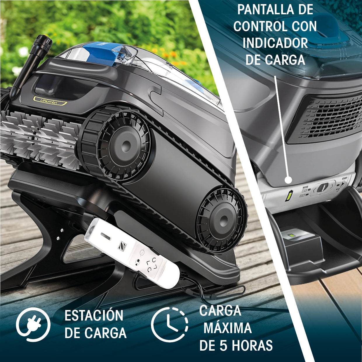 Zodiac - Freedom + Control Robot limpiafondos sin cable para piscina