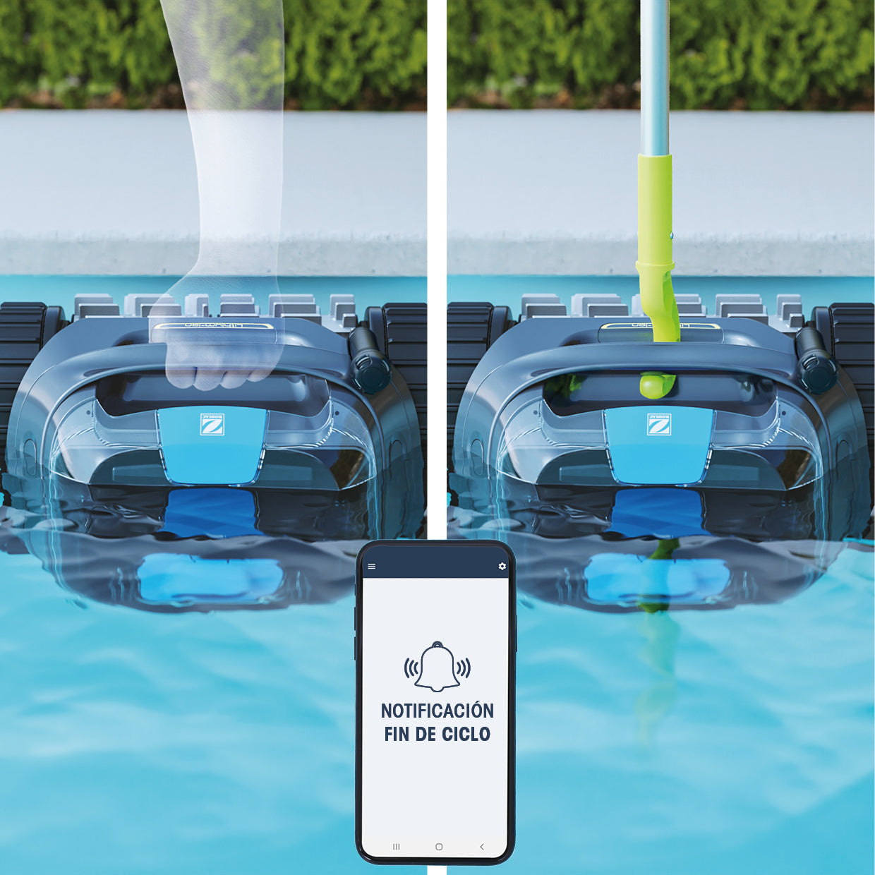 Zodiac - Freedom + Control Robot limpiafondos sin cable para piscina