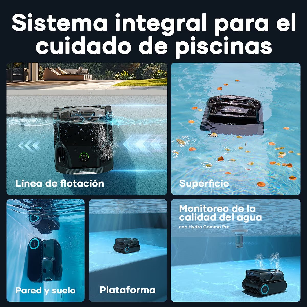 Aiper X1 Pro Max Robot Limpiafondos de piscina de batería sin cable