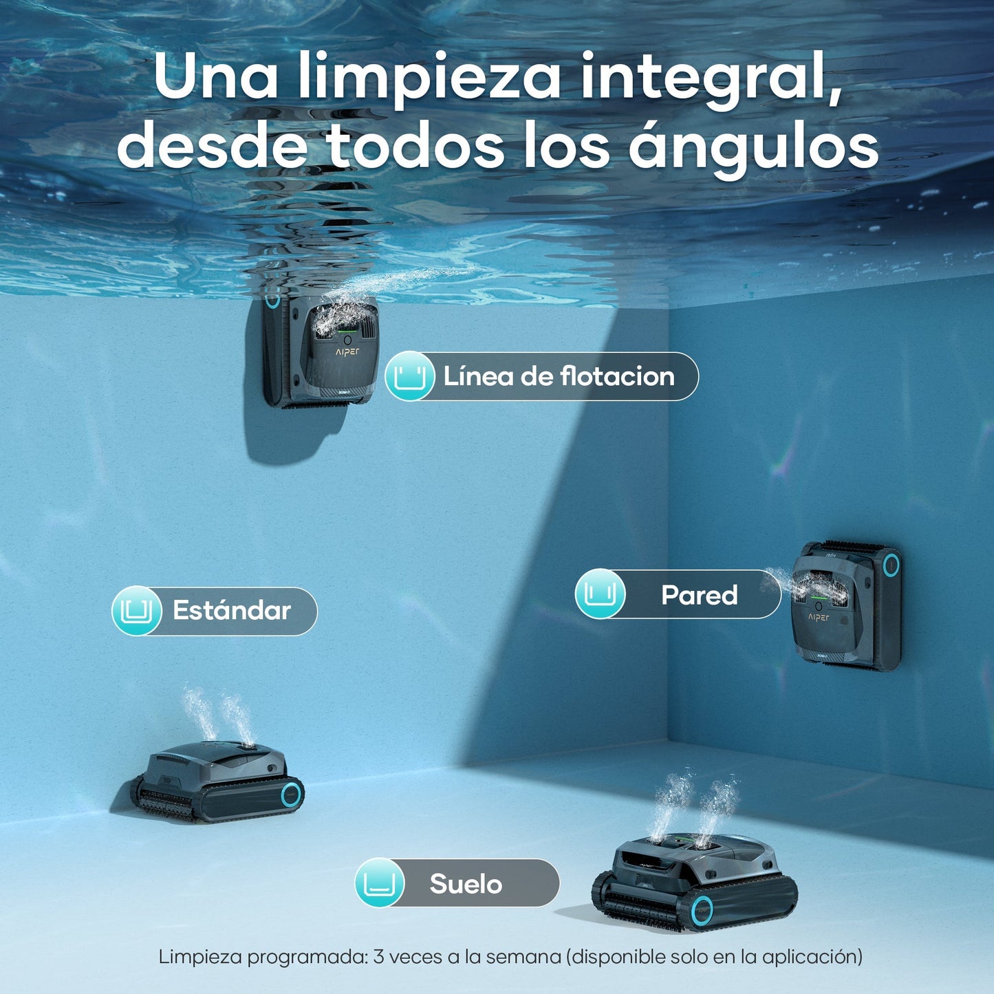 Aiper X1  Robot Limpiafondos de piscina de batería sin cable