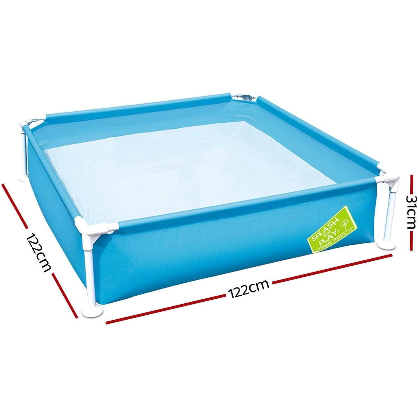 Bestway – Piscina desmontable My First Frame (122 × 122 × 30,5 cm)