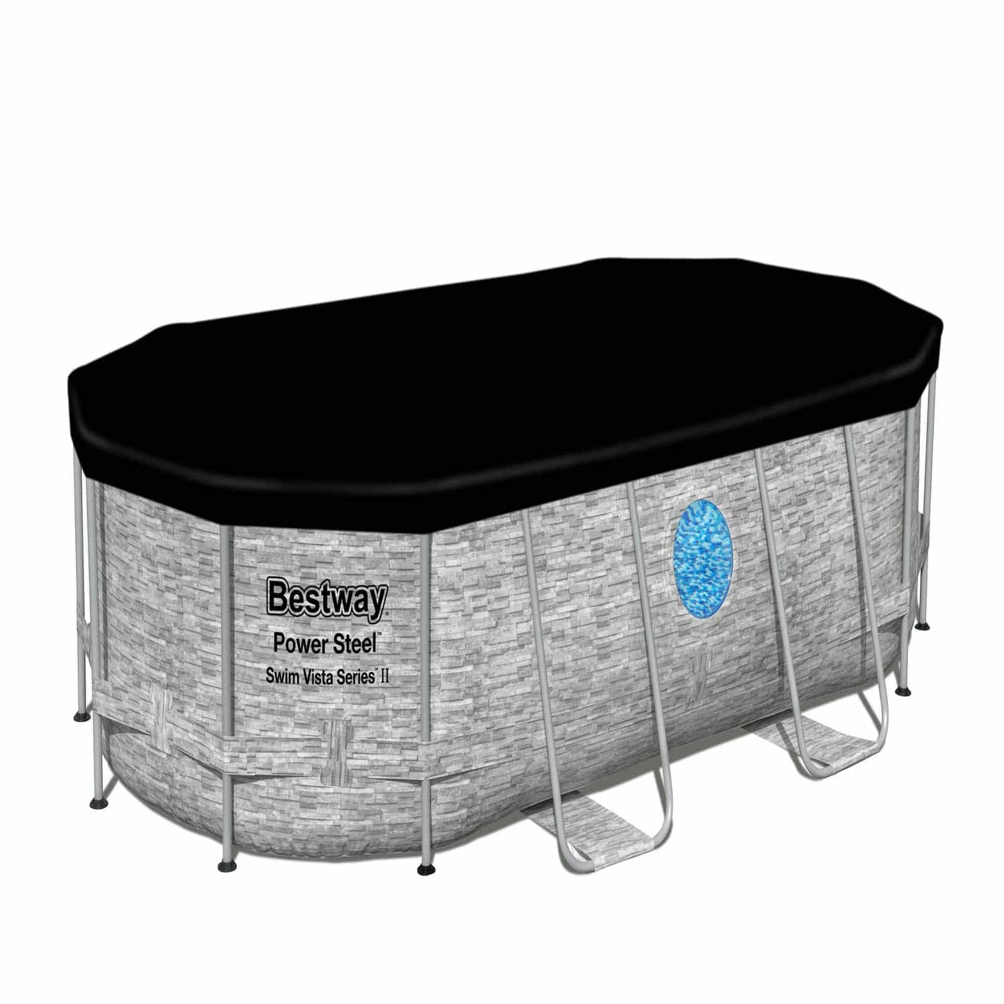 Bestway – Power Steel piscina desmontable ovalada (427 x 250 x 100 cm)