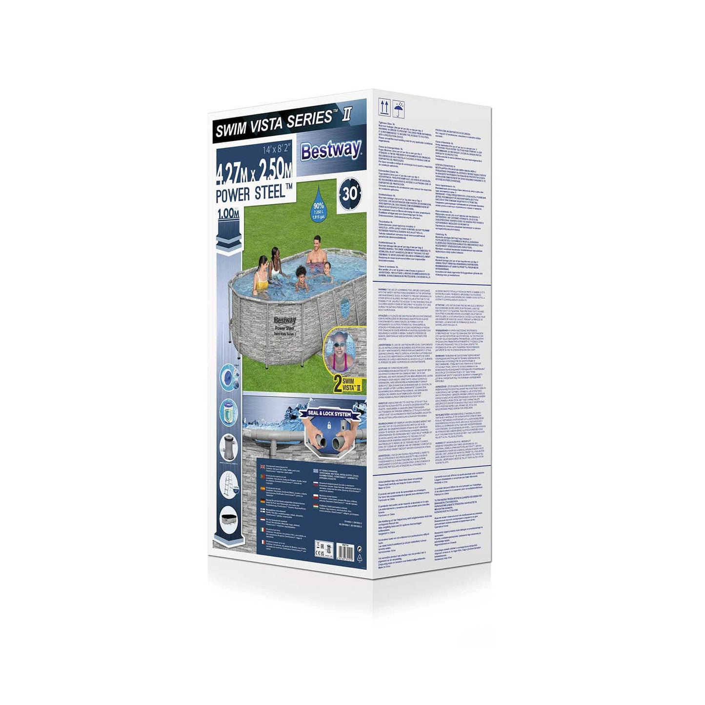 Bestway – Power Steel piscina desmontable ovalada (549 x 341 x 122 cm)