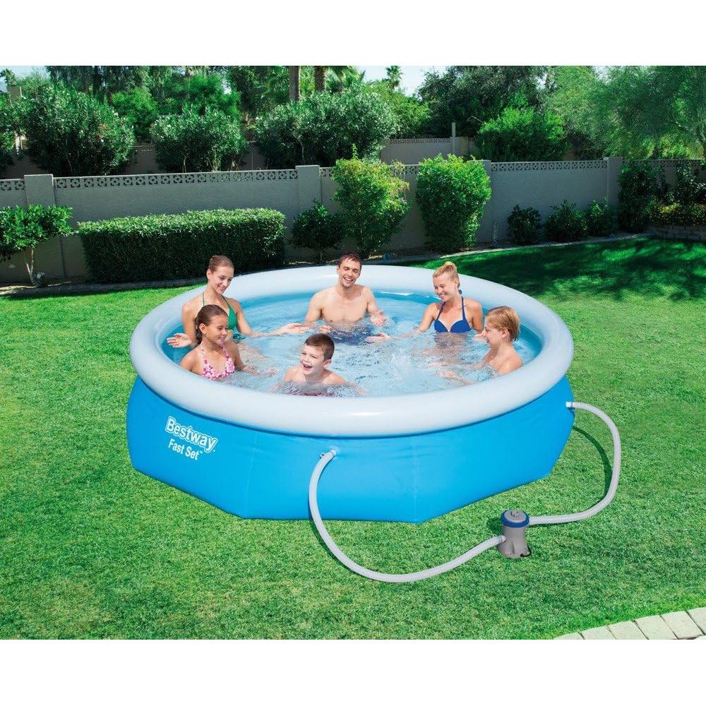 Bestway – Piscina hinchable Fast Set con depuradora (305 × 76 cm)