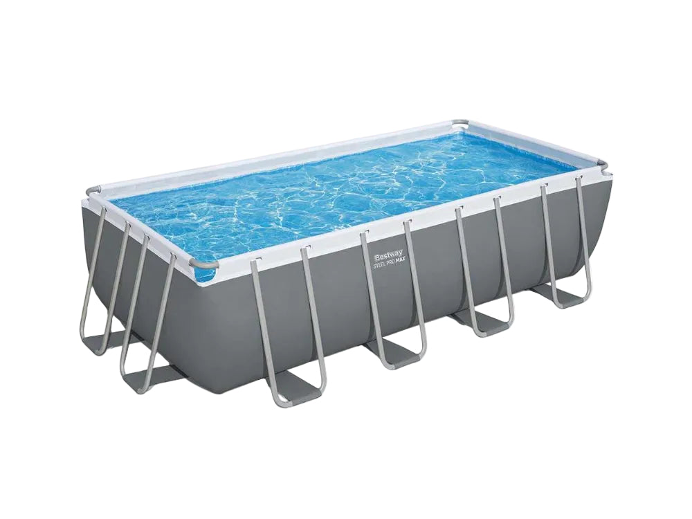 Bestway – Power Steel piscina desmontable rectangular (282 × 196 × 84 cm)