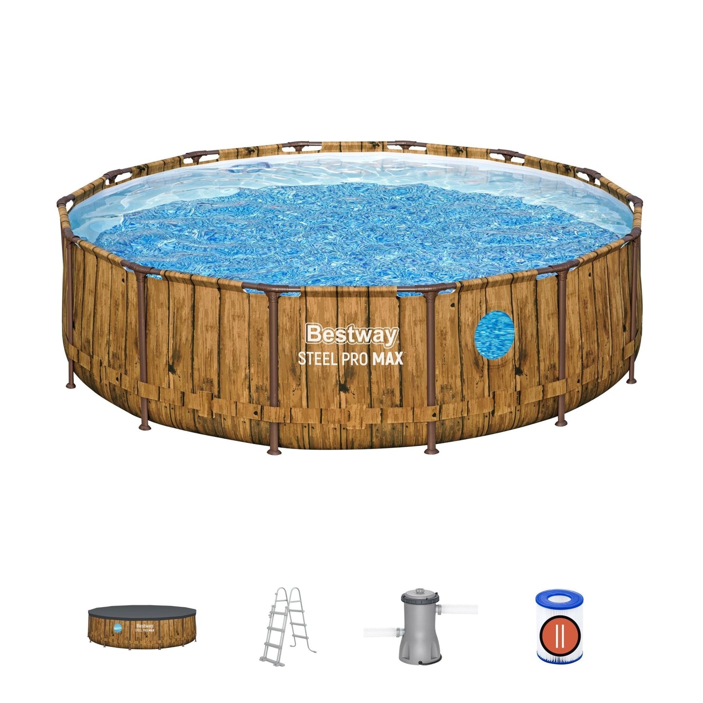 Bestway – Steel Pro Max piscina desmontable circular (427 × 107 cm)