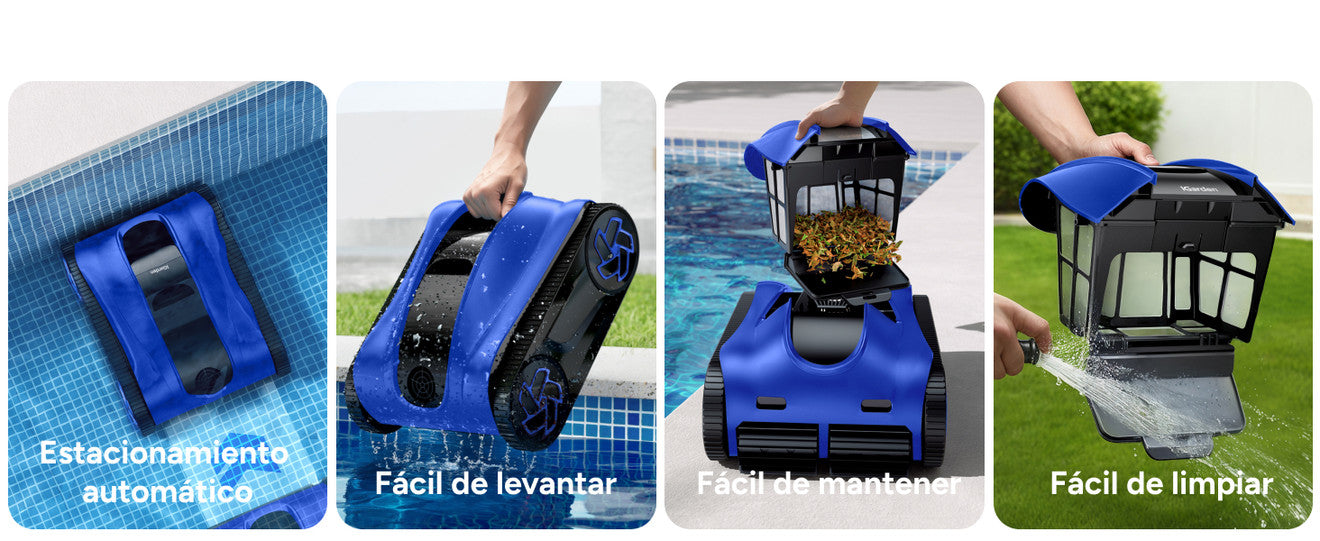 iGarden K40 robot limpiafondos de piscina sin cable automático