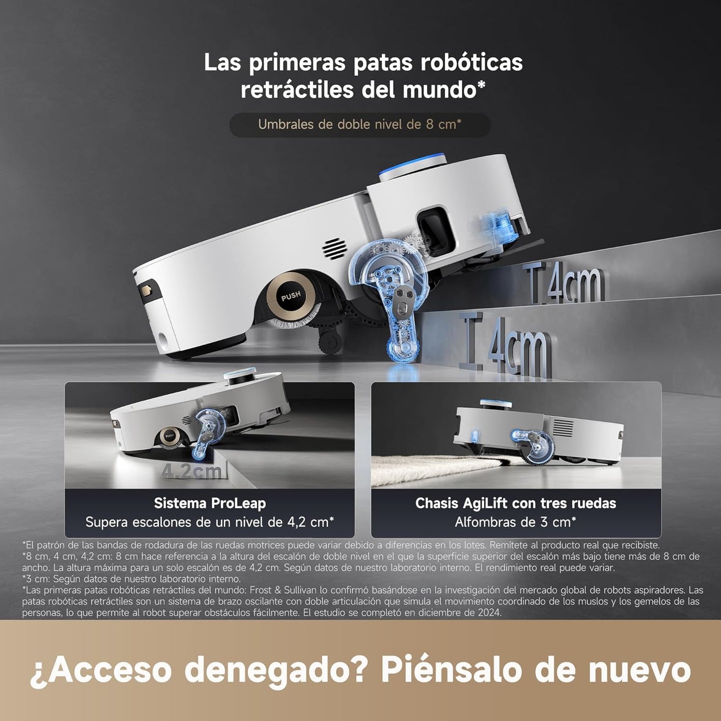 Dreame – Aqua10 Ultra Roller Complete Robot aspirador y fregasuelos blanco con base automática para hogar