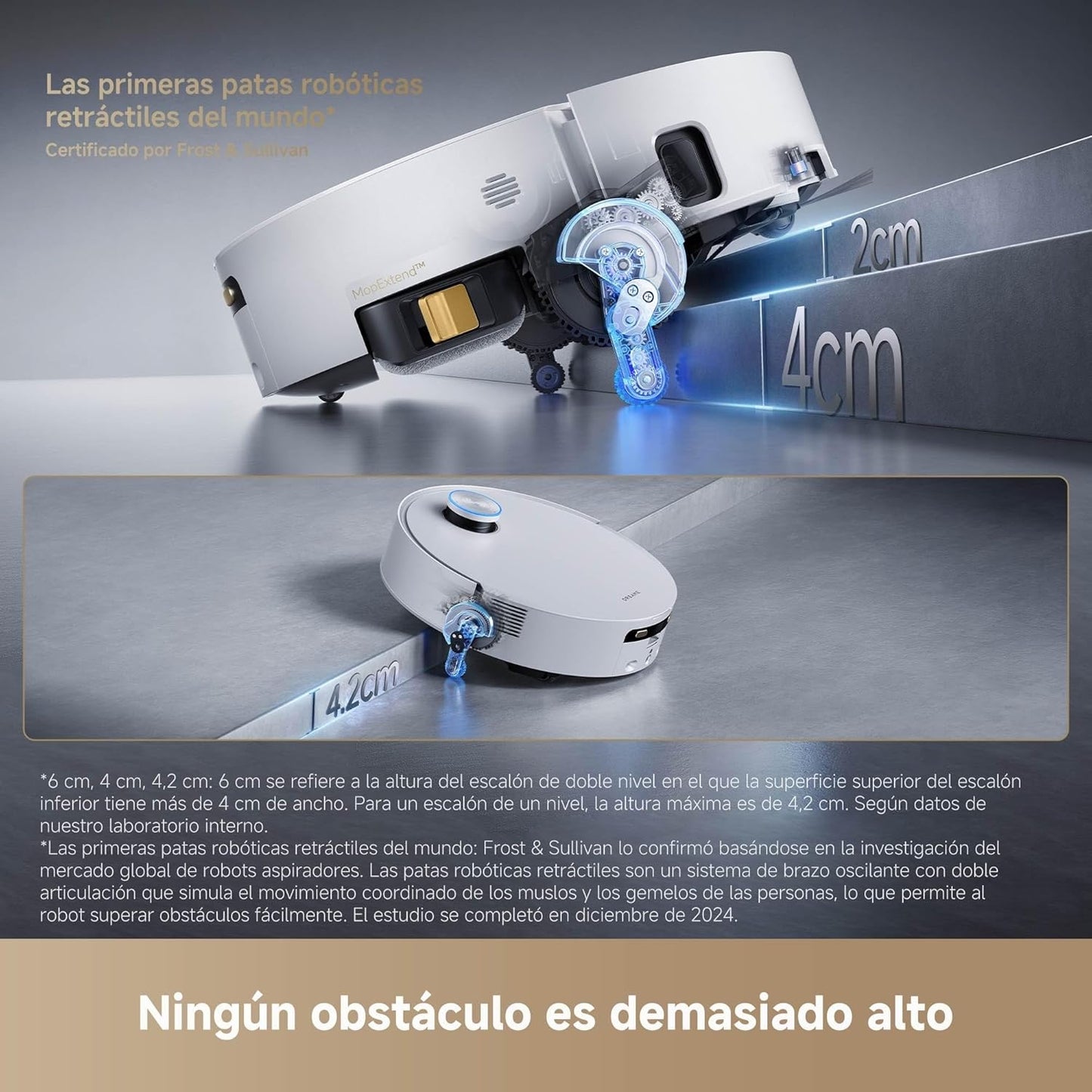 Dreame – Aqua10 Ultra Track Robot aspirador y fregasuelos negro con base automática para hogar
