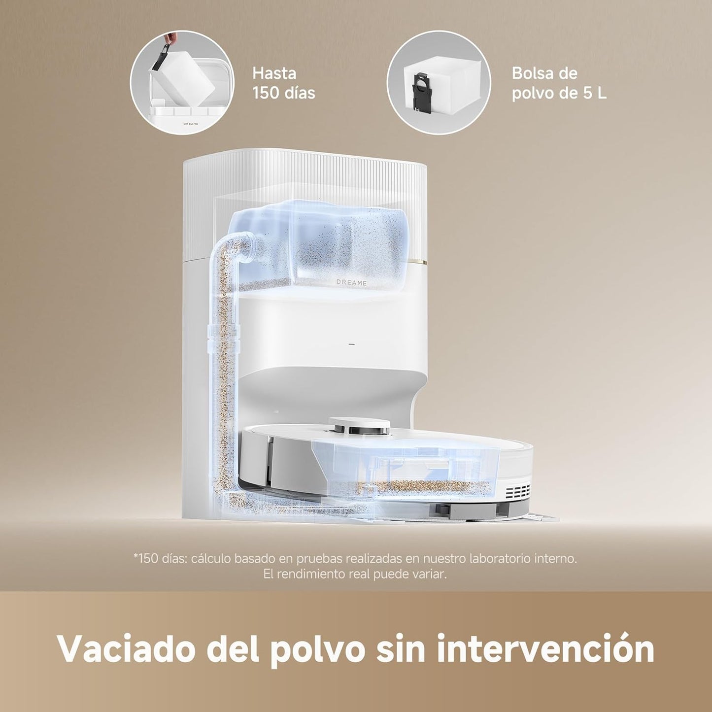 Dreame – D20 Pro Plus robot aspirador blanco
