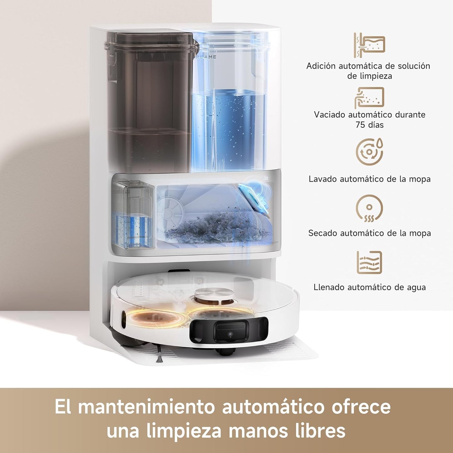 Dreame – L10s Ultra Gen 2 Robot aspirador y fregasuelos con base automática para hogar