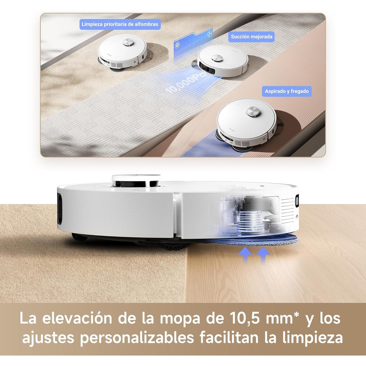 Dreame – L10s Ultra Gen 2 Robot aspirador y fregasuelos con base automática para hogar