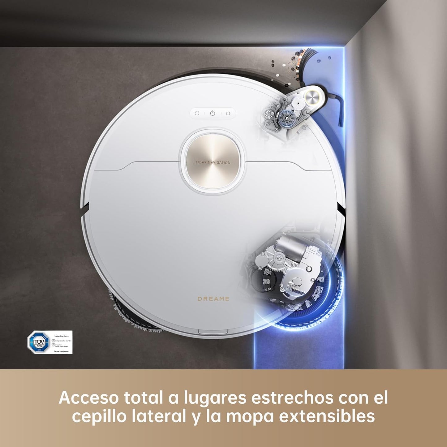 Dreame – X40 Ultra Complete Robot aspirador y fregasuelos blanco con base automática y navegación inteligente para hogar