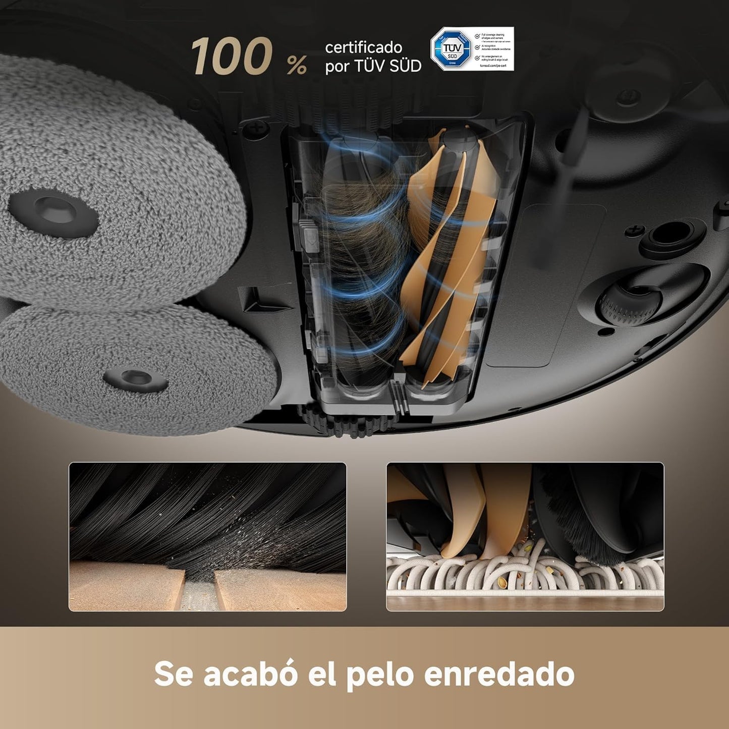 Dreame – X50 Ultra Complete Robot aspirador y fregasuelos negro con base automática para hogar