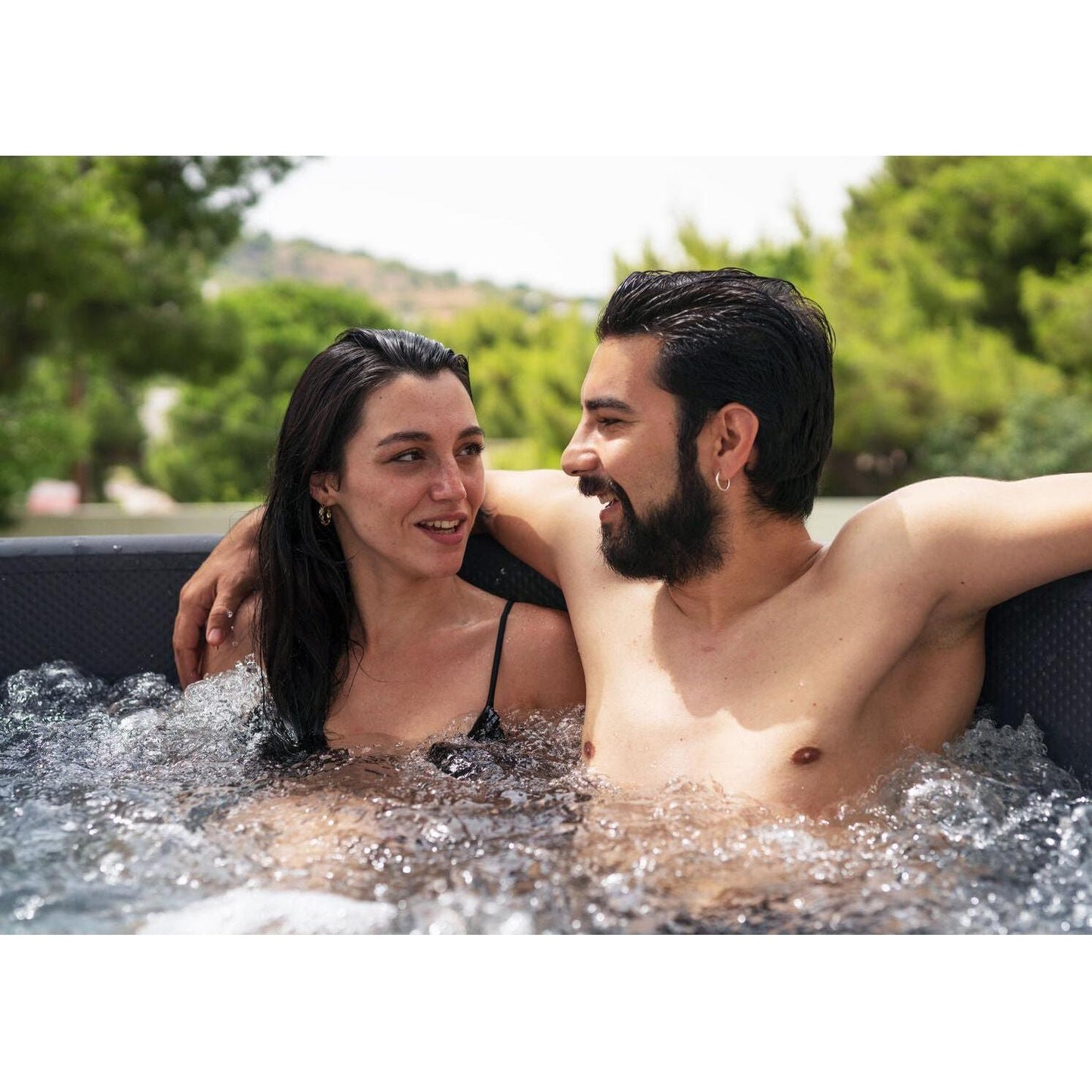 MSpa - Spa hinchable semirrígido circular Mono-Eco 6-8 personas