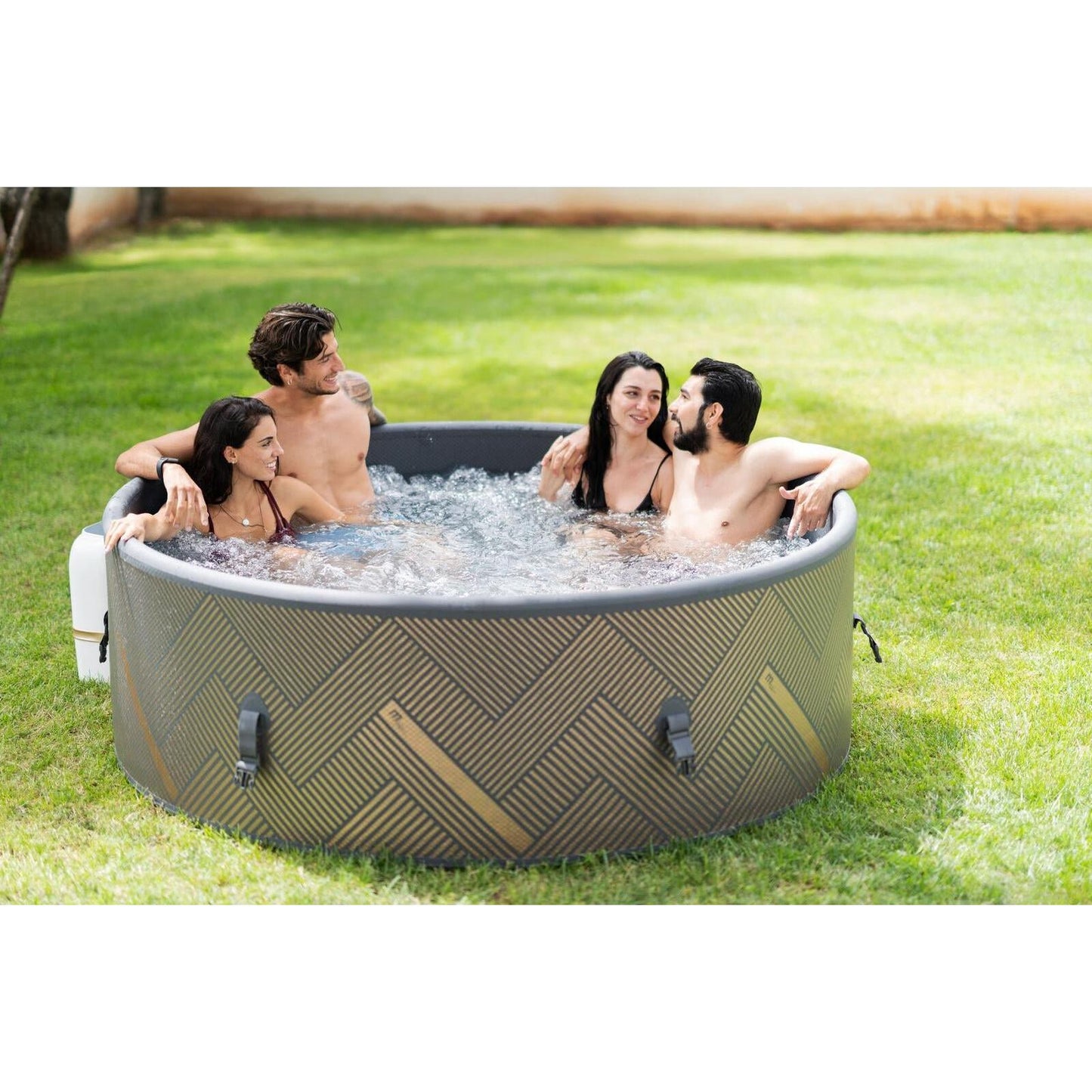 MSpa - Spa hinchable semirrígido circular Mono-Eco 6-8 personas