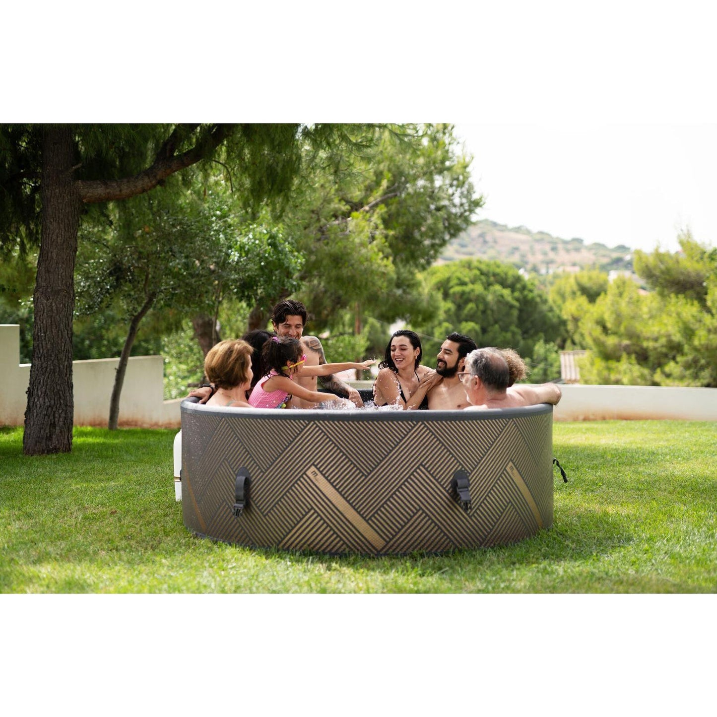 MSpa - Spa hinchable semirrígido circular Mono-Eco 6-8 personas