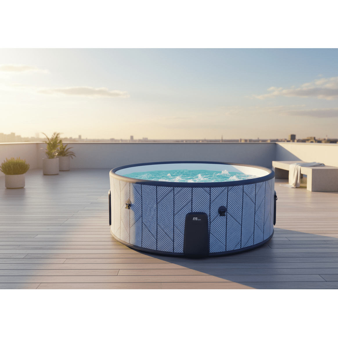 MSpa Spa hinchable semirrígido circular Tidal 4–6 personas
