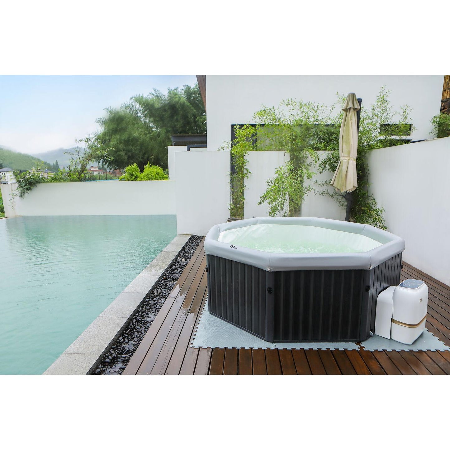 MSpa - Spa rígido cuadrado Tuscany 4–6 personas