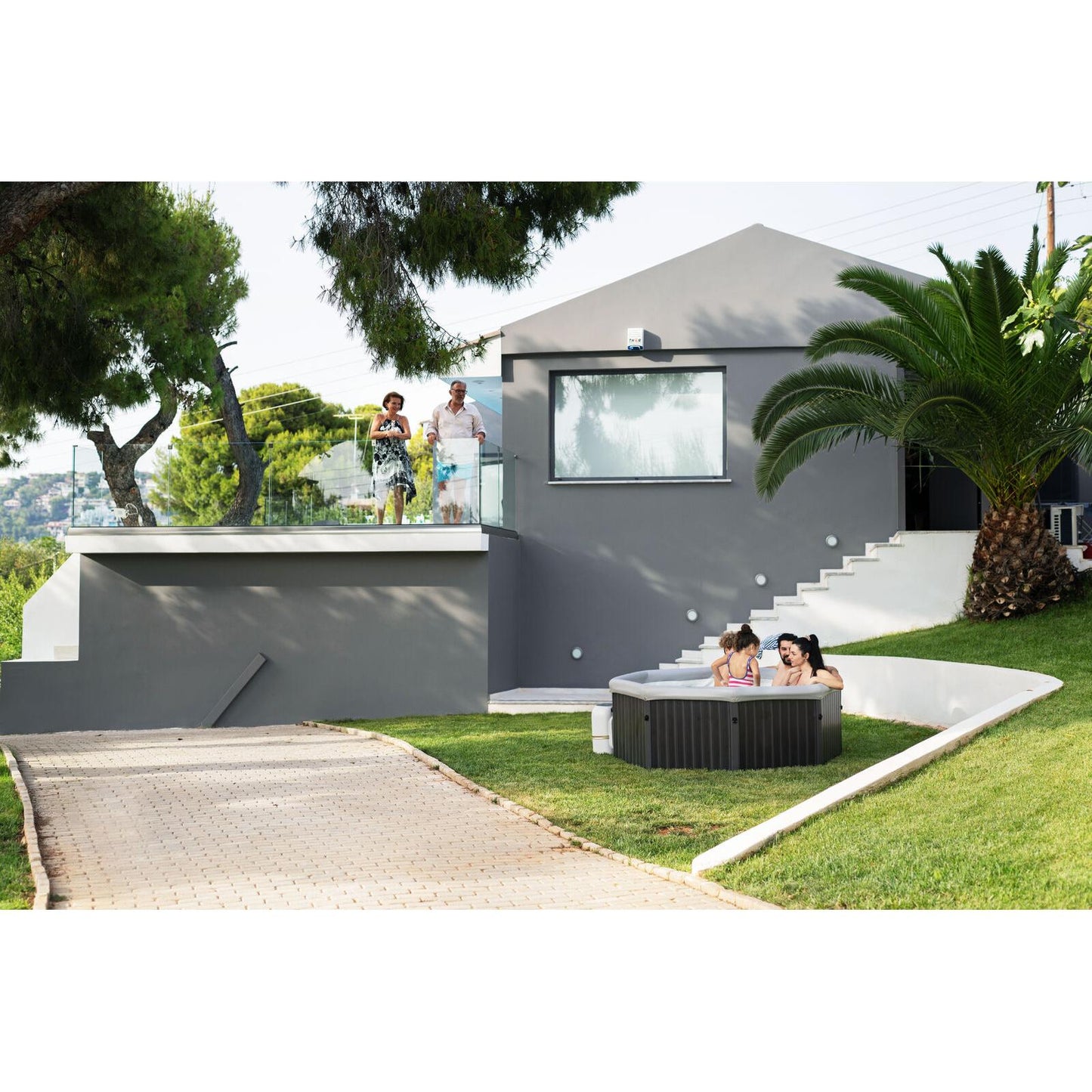 MSpa - Spa rígido cuadrado Tuscany 4–6 personas
