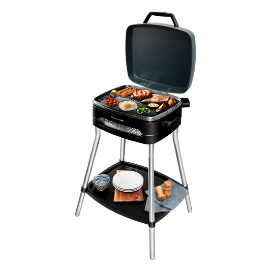 Cecotec Barbacoa PerfectCountry BBQ PowerGrill Resistencia Antiadherente Superficie Grill Y Plancha